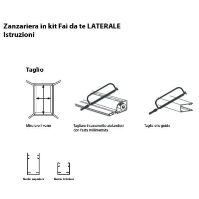 Roller Moskitonetze 150x250 cm mit 42 mm Box weiße Seitenöffnung