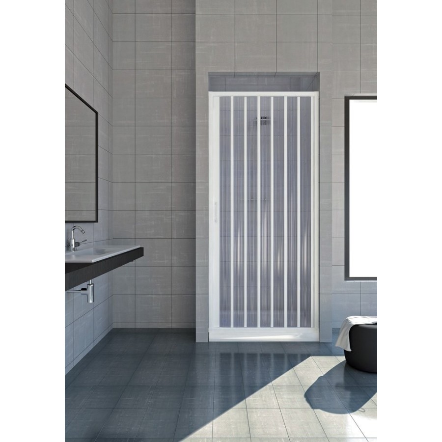 Venere 80xh185 PVC niche shower cabin with side opening