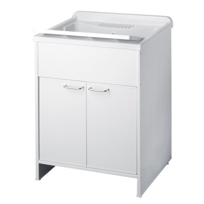 2-door laundry cabinet in kit 60x60cm Garden model for indoor and outdoor use, practical and durable.