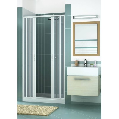 Shower cabin mod. Virgin 150xH185cm pvc with central bellows