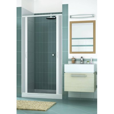 Shower cabin mod. Virgin 150xH185cm pvc with central bellows