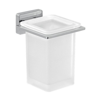 COLOMBO ACCESSORI BAGNO BASIC Q DISPENSER SAPONE IN VETRO A MURO 