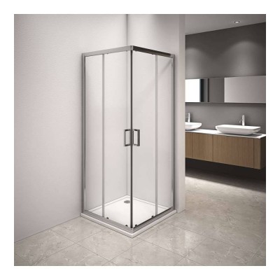 Style shower enclosure chrome profile transparent 120x120cm 6mm